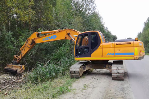 Аренда мульчера на базе гусеничного экскаватора в Орше